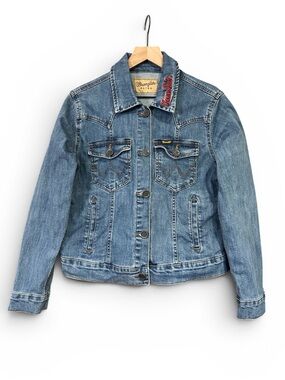 Wrangler Retro Texas Tech Red Raiders Denim Jean Jacket Women’s Size Medium